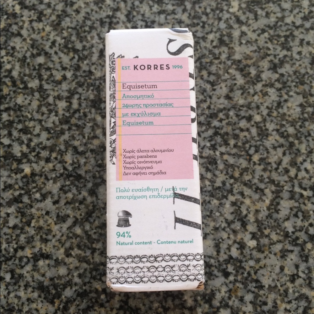 New Korres Equisetum 24hr deodorant